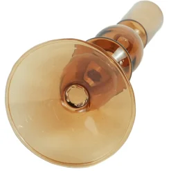 Online Nimara Cora glas lysestage amber 20 cm