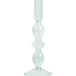 Outlet Nimara Cora glas lysestage grå 20 cm