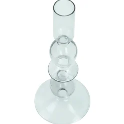 Outlet Nimara Cora glas lysestage grå 20 cm