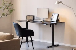 Discount Nimara Damian hæve- og sænkebord skrivebord 160x80 cm i sort