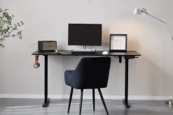 Discount Nimara Damian hæve- og sænkebord skrivebord 160x80 cm i sort