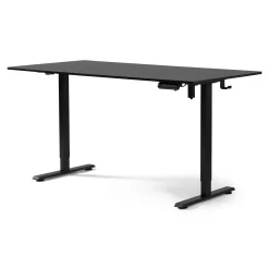 Discount Nimara Damian hæve- og sænkebord skrivebord 160x80 cm i sort