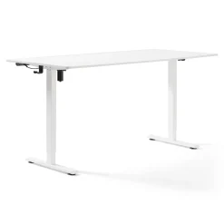 New Nimara Damian hæve- og sænkebord skrivebord 160x80 cm i hvid