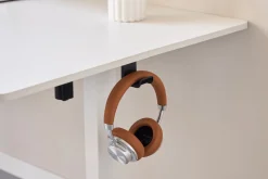 New Nimara Damian hæve- og sænkebord skrivebord 160x80 cm i hvid