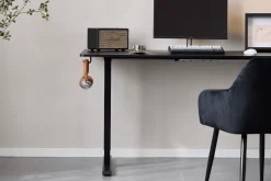 Best Nimara Damian hæve- og sænkebord skrivebord 120x60 cm i sort