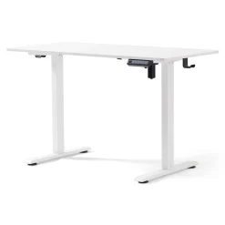 Hot Nimara Damian hæve sænkebord skrivebord 120x60 cm i hvid