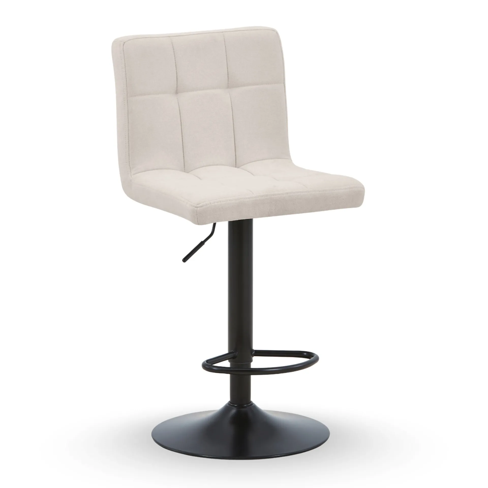 Outlet Nimara Diana - beige justerbar barstol med drejefunktion 360 grader