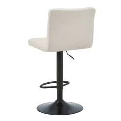 Outlet Nimara Diana - beige justerbar barstol med drejefunktion 360 grader