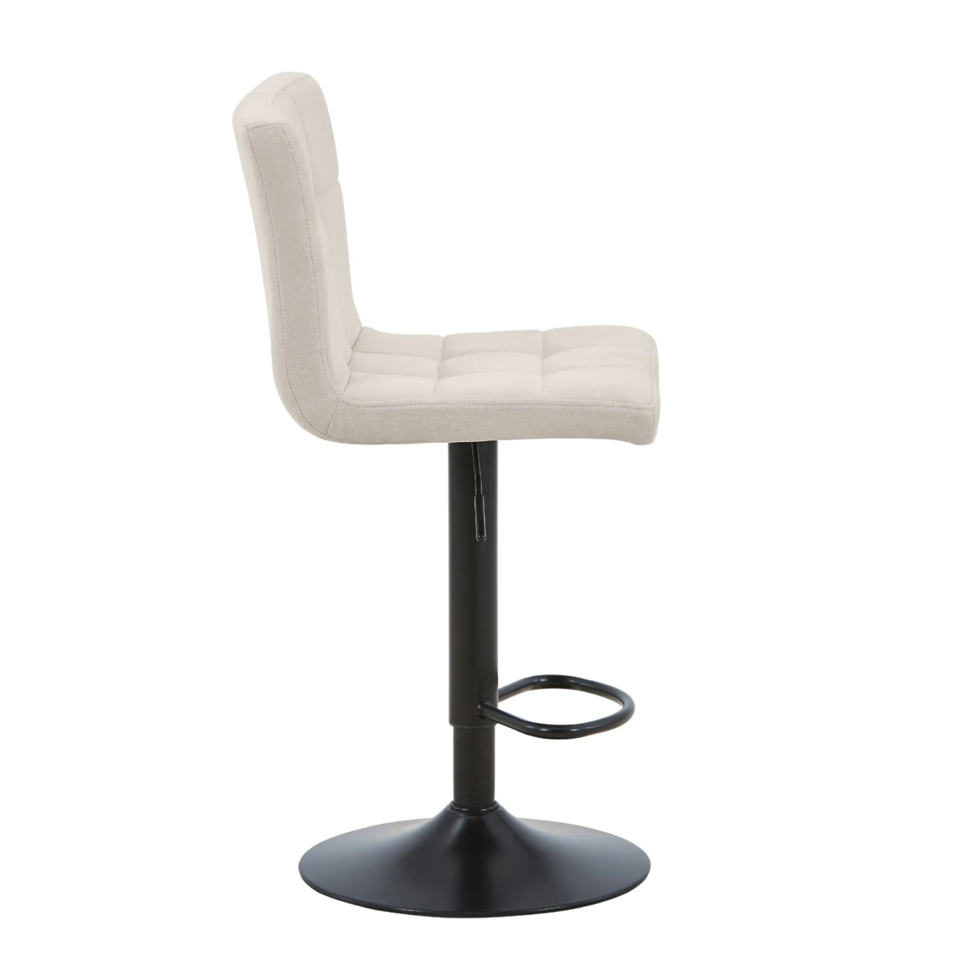 Outlet Nimara Diana - beige justerbar barstol med drejefunktion 360 grader