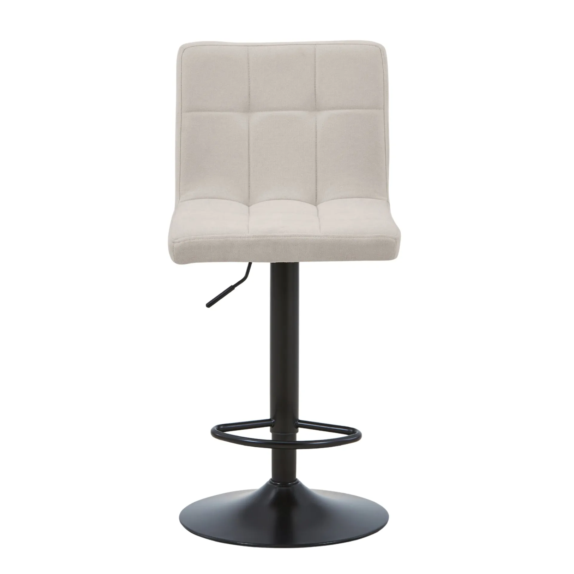 Outlet Nimara Diana - beige justerbar barstol med drejefunktion 360 grader