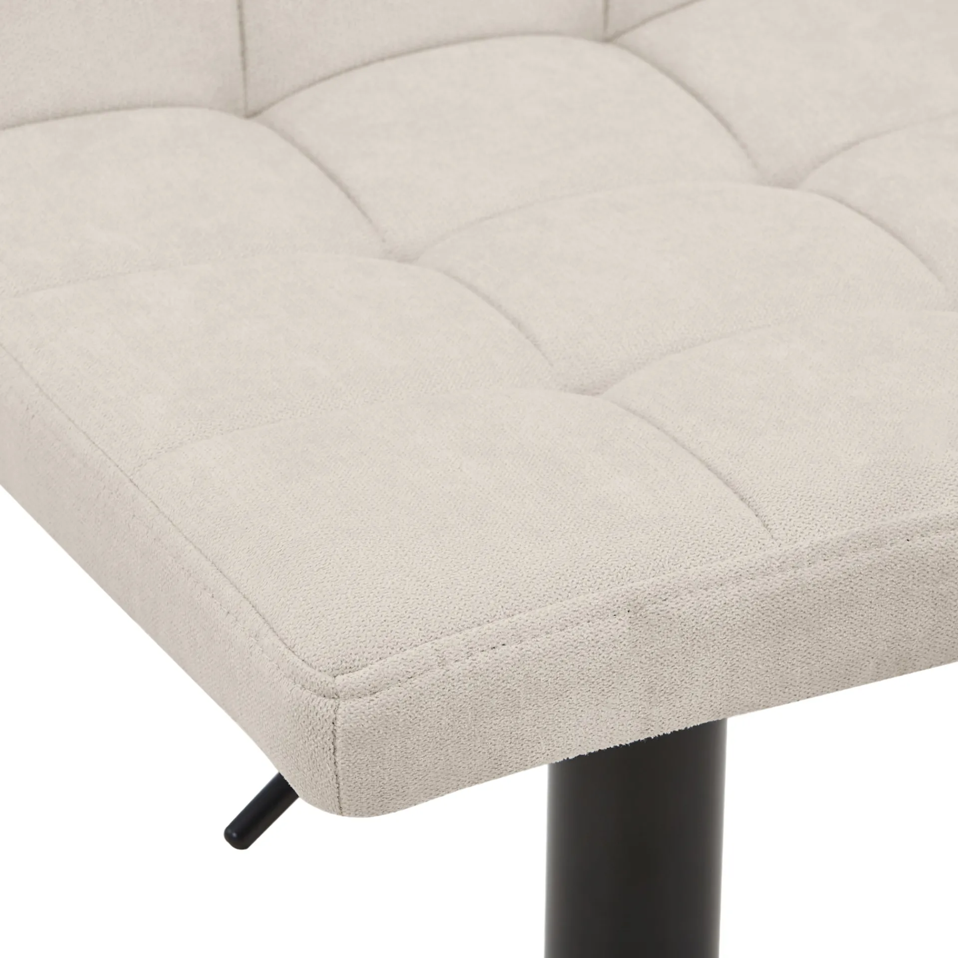 Outlet Nimara Diana - beige justerbar barstol med drejefunktion 360 grader