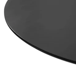 Best Nimara Diego rundt spisebord i sort med trompetfod Ø90 cm