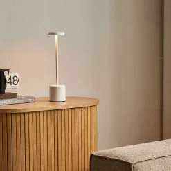 Hot Nimara Elvis LED bordlampe hvid