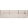 Discount Nimara Emilia modulsofa i beige med 3 moduler L: 243 x D: 79 cm x H: 72 cm