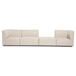 Sale Nimara Emilia modulsofa i beige 3 moduler højre- og venstrevendt chaiselong L: 243 X D: 158 X H: 72 cm