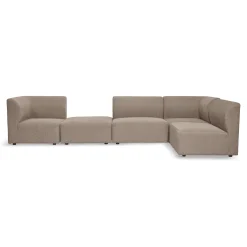 Online Nimara Emilia modulsofa i sand 4 moduler med højre- og venstrevendt chaiselong L: 328 X D: 158 X H: 72 cm