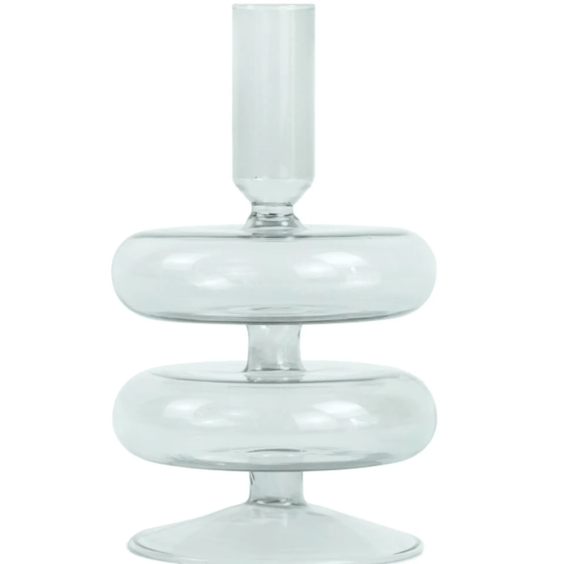 Clearance Nimara Fairy glas lysestage grå 15 cm