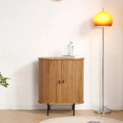 Hot Nimara Florence jalousi skab med lameller i eg 70x40x85 cm