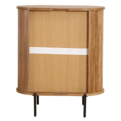 Hot Nimara Florence jalousi skab med lameller i eg 70x40x85 cm