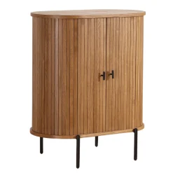 Hot Nimara Florence jalousi skab med lameller i eg 70x40x85 cm