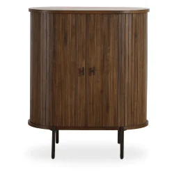 Hot Nimara Florence jalousi skab med lameller i røget eg 70x40x85 cm