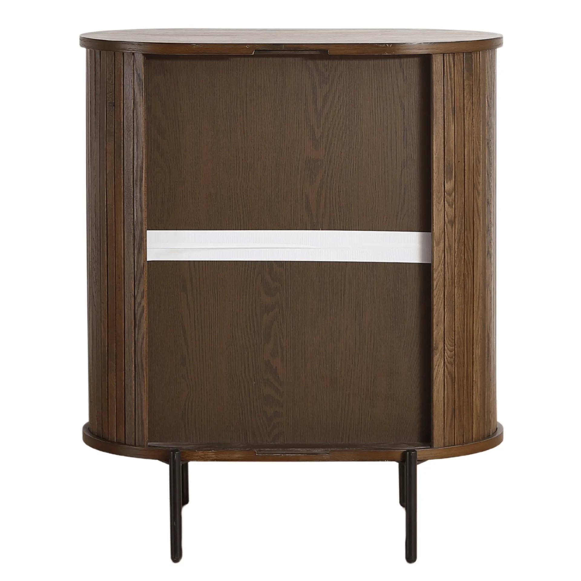 Hot Nimara Florence jalousi skab med lameller i røget eg 70x40x85 cm