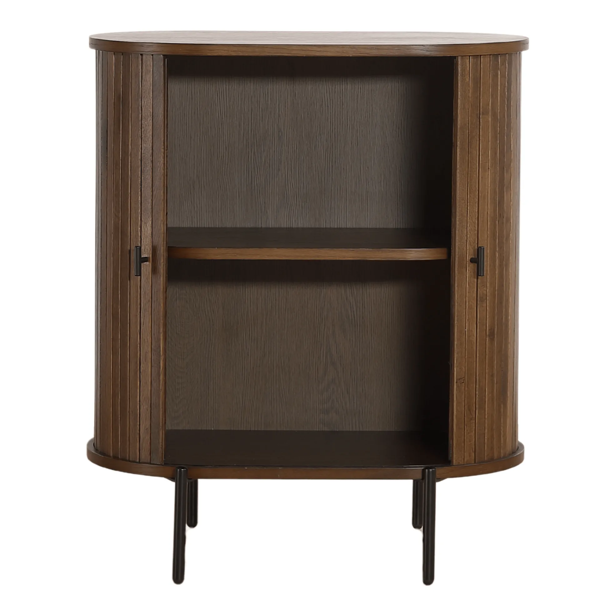 Hot Nimara Florence jalousi skab med lameller i røget eg 70x40x85 cm