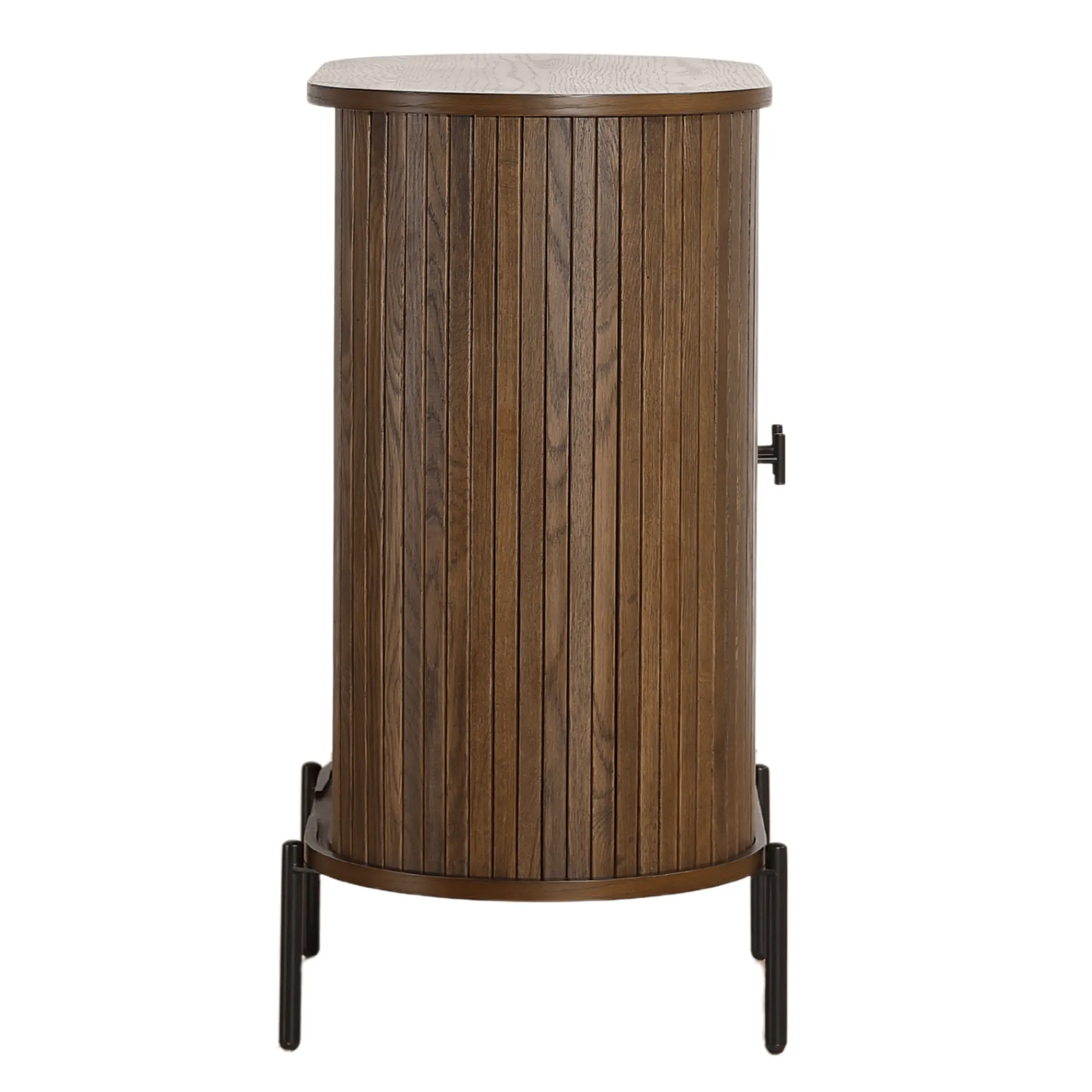 Hot Nimara Florence jalousi skab med lameller i røget eg 70x40x85 cm