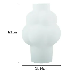 Sale Nimara Foxy glas vase hvid 21 cm