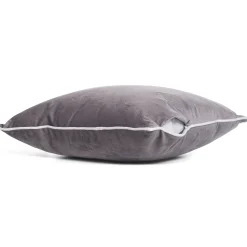 Clearance Nimara Gabi pyntepude - Grå velour 45x45 cm