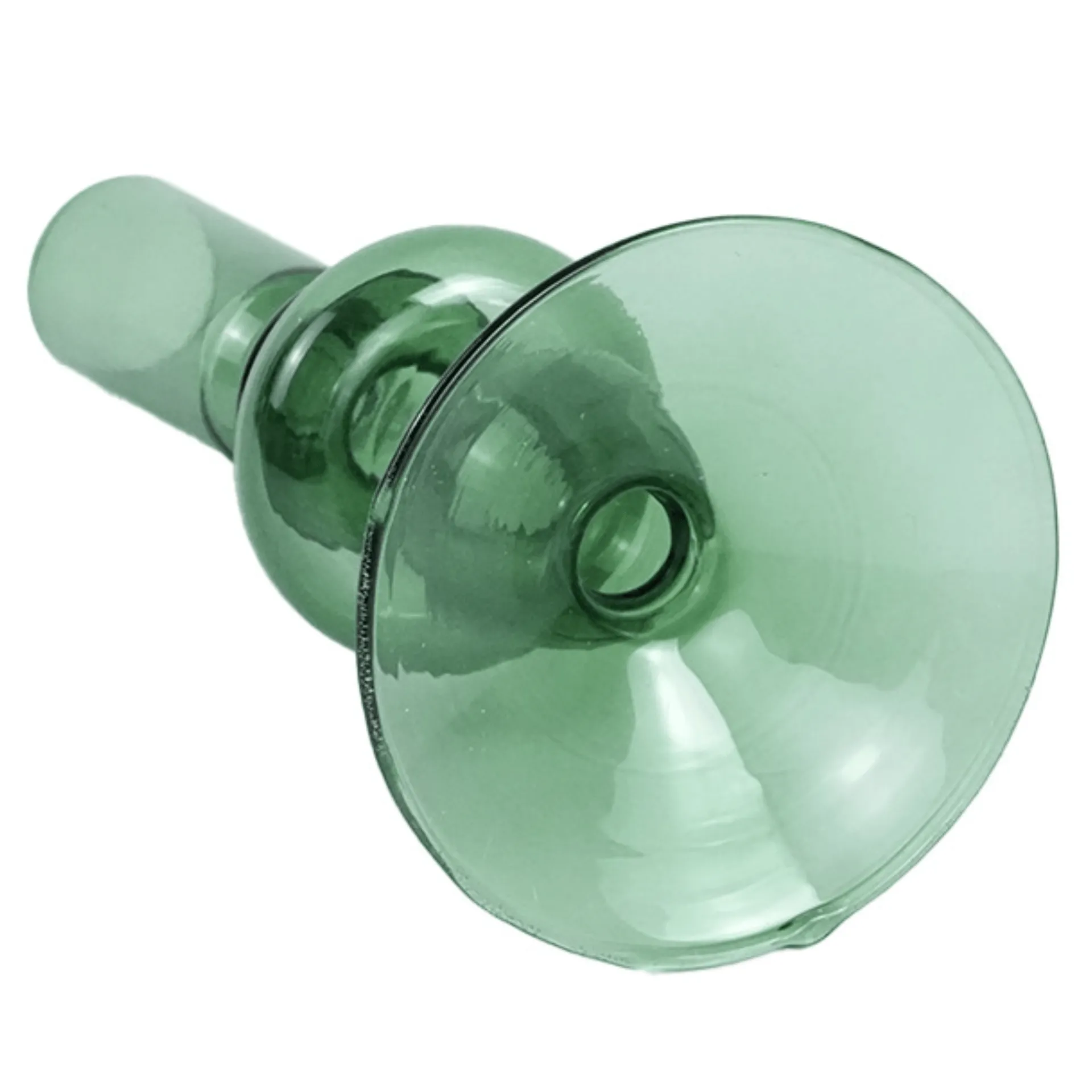 Hot Nimara Gracie glas lysestage grøn 18 cm