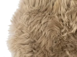 Best Nimara Ægte lammeskindshynde - Beige Ø40 cm