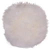 New Nimara Ægte lammeskindshynde - Hvid Ø35 cm