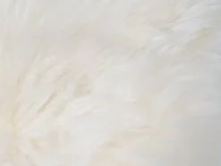 New Nimara Ægte lammeskindshynde - Hvid Ø35 cm