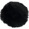 Hot Nimara Ægte lammeskindshynde - Sort Ø40 cm