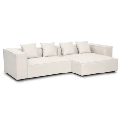 Nimara Hailey - Højrevendt chaiselong modulsofa i beige med 2 moduler L: 294 X D: 148 X H: 65 cm