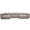 Best Nimara Hailey - Højrevendt chaiselong modulsofa med puf i sand L: 415 X D: 172 X H: 65 cm