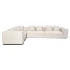 Discount Nimara Hailey - Hjørnesofa modulsofa i beige med 4 moduler (Opstilling 1) L: 368 X D: 247 X H: 65 cm