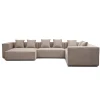 Hot Nimara Hailey - U-sofa modulsofa i sand med 4 moduler - Venstrevendt chaiselong L: 368 X D: 247 X H: 65 cm