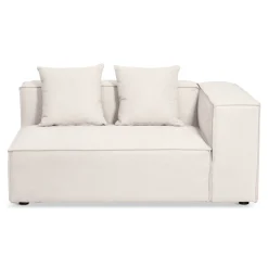 Best Nimara Hailey - U-sofa modulsofa i beige med 4 moduler - Venstrevendt chaiselong L: 368 X D: 247 X H: 65 cm