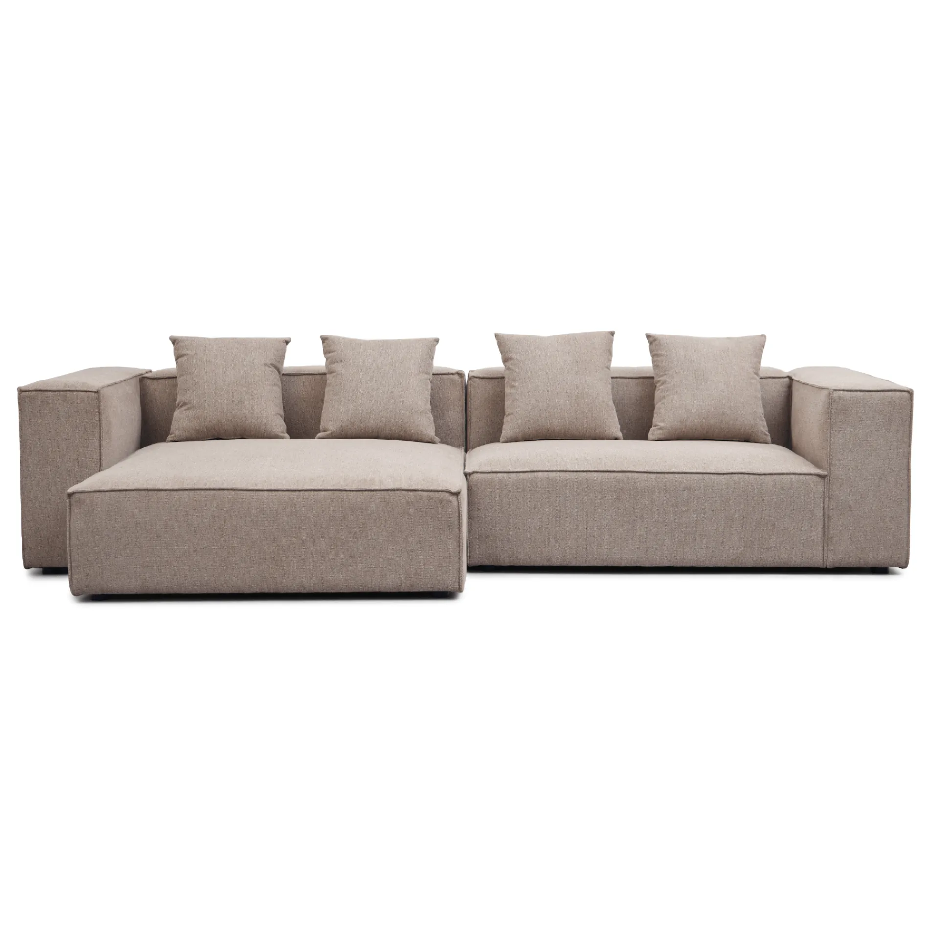 Sale Nimara Hailey - Venstrevendt chaiselong modulsofa i sand med 2 moduler L: 294 X D: 148 X H: 65 cm