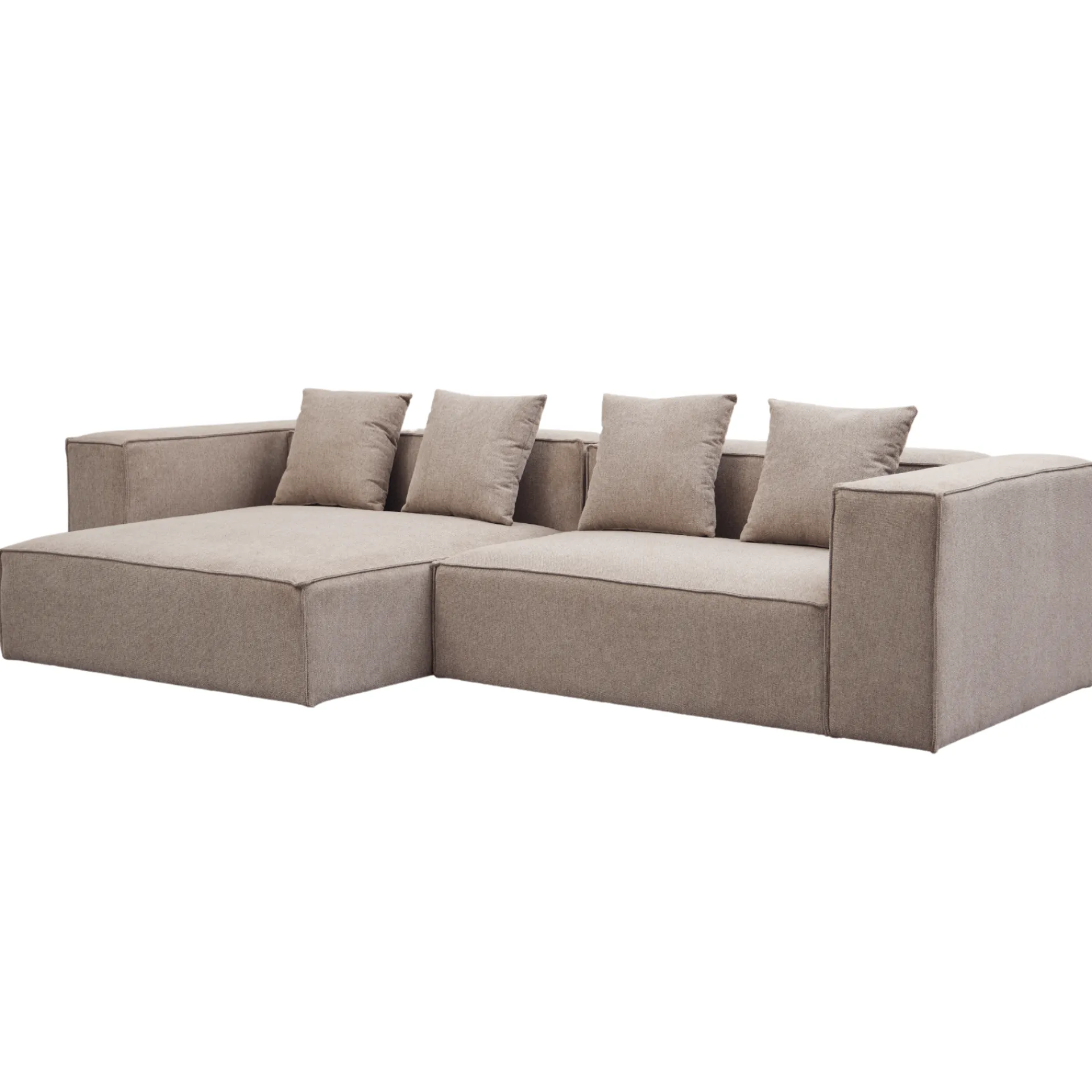 Sale Nimara Hailey - Venstrevendt chaiselong modulsofa i sand med 2 moduler L: 294 X D: 148 X H: 65 cm