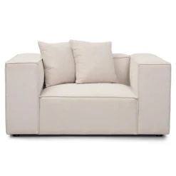 Online Nimara Hailey lænestol i beige L: 136 X D: 100 X H: 64 Cm