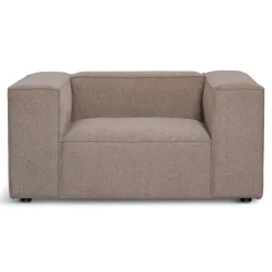 Online Nimara Hailey lænestol i sand L: 136 X D: 100 X H: 64 Cm