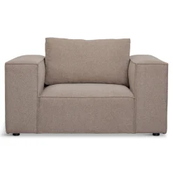 Online Nimara Hailey lænestol i sand L: 136 X D: 100 X H: 64 Cm