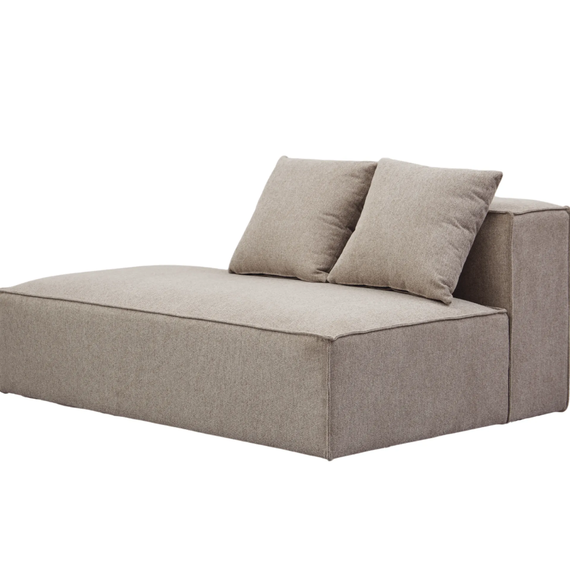 Clearance Nimara Hailey modul med halvt ryglæne venstrevendt i sand L:148 x D: 100 x H: 65 cm