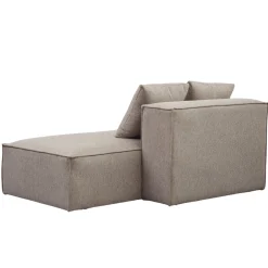 Clearance Nimara Hailey modul med halvt ryglæne højrevendt i sand L: 148 x D: 100 x H: 65 cm