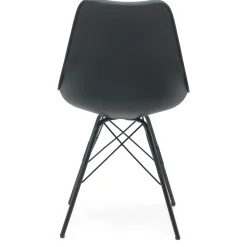 Clearance Nimara Hannah spisebordsstol - Sort med sorte ben