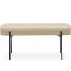 Hot Nimara Helena bænk i beige boucle 100x36x43 cm