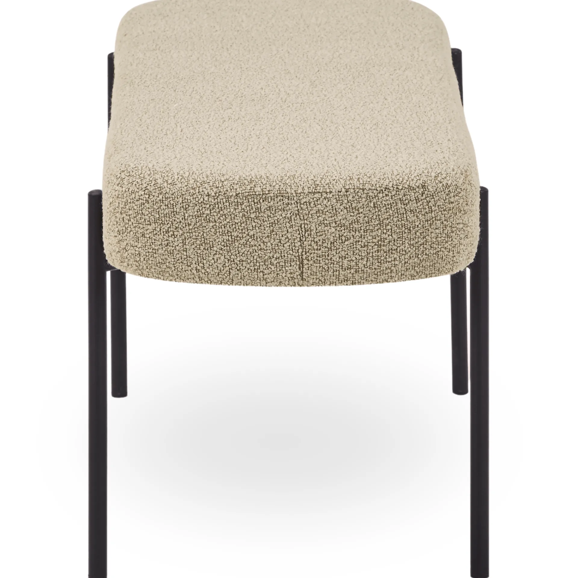 Hot Nimara Helena bænk i beige boucle 100x36x43 cm